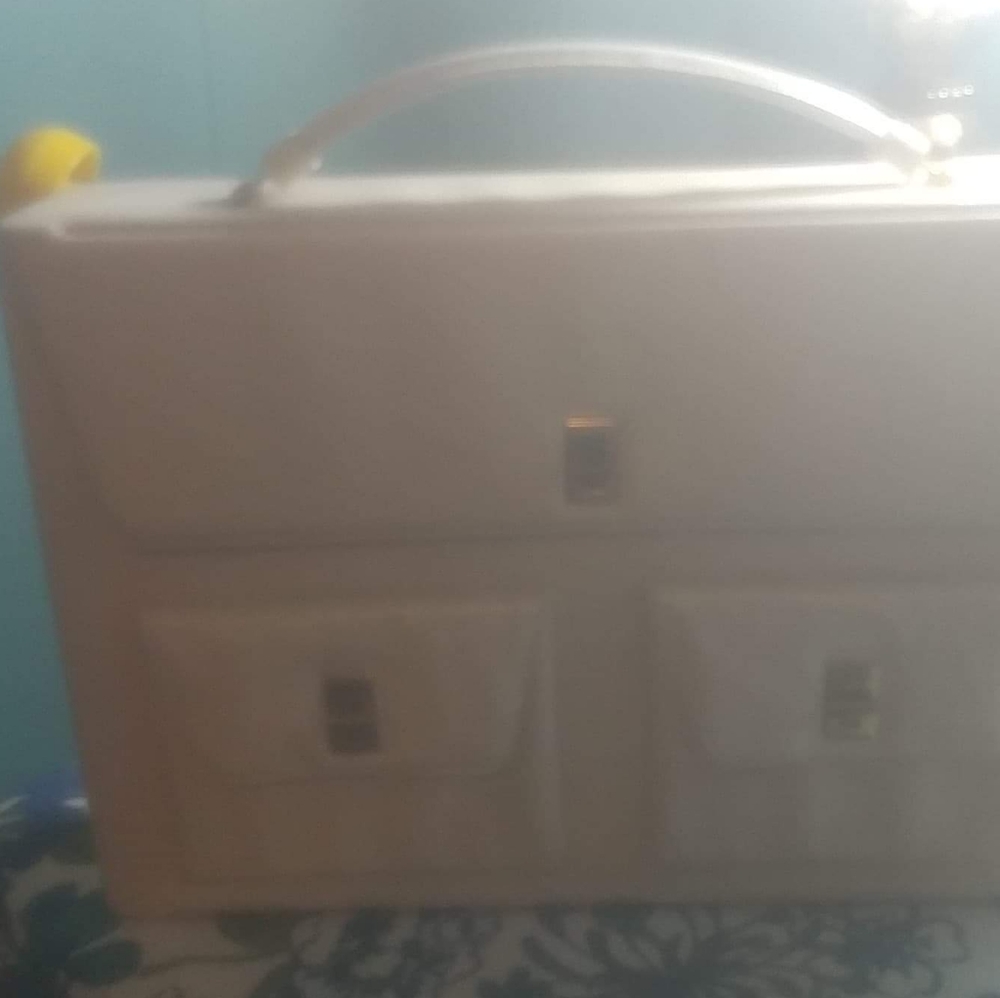 Vintage Briefcase Bag with Umbrella